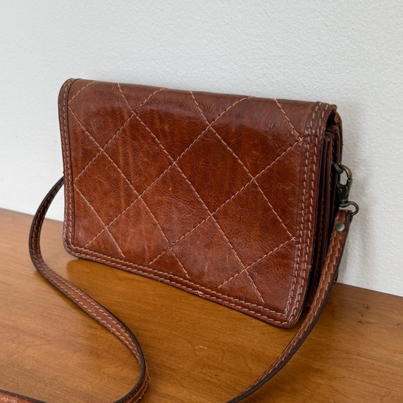 The Bridge Vintage Italian Leather Crossbody Bag Made in Italy - Picture 4 of 11